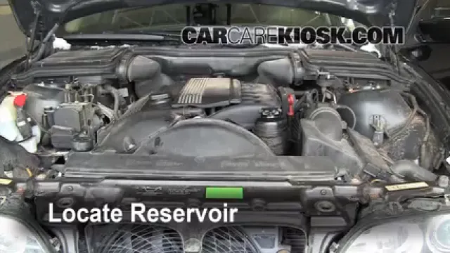 2002 BMW 530i 3.0L 6 Cyl. Líquido limpiaparabrisas Agregar líquido